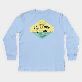 East Fork San Gabriel River Trail Kids Long Sleeve T-Shirt